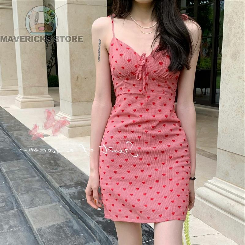 Đầm Hai Dây Cổ Chữ V Dáng Ôm Phong Cách Hàn Quốc Hàng Mới Dành Cho Bạn Nữ