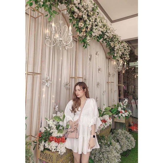 Đ02- Đầm tay phồng tầng