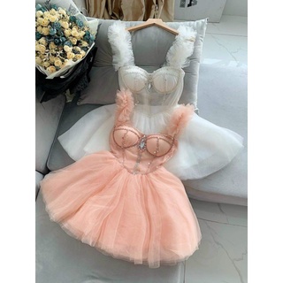 ✨ Đầm xòe dúm bèo kết đá✨ HÌNH THẬT