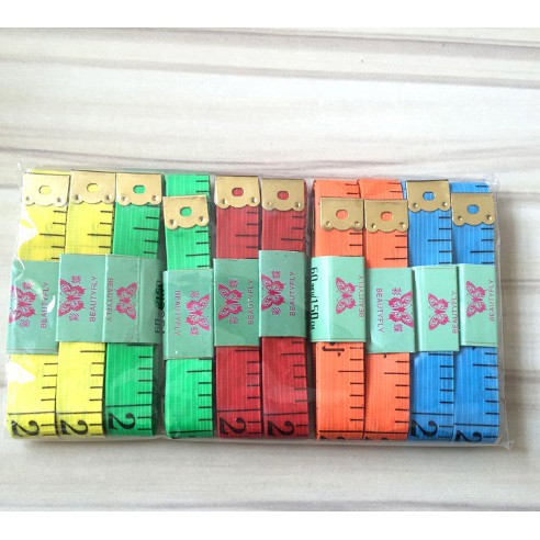 Thước Dây Mềm Đầu Thép H4- Đo Vòng Bụng Eo 3 Vòng Kiểm Tra Sức Khỏe 1.5 Mét - Đo Quần Áo, Quà Tặng Giảm Cân
