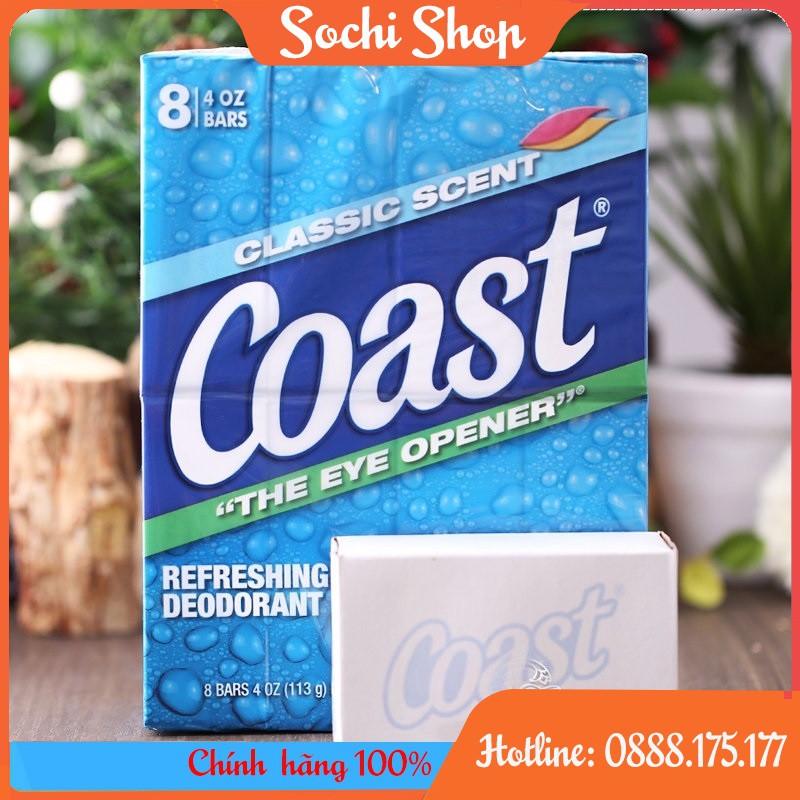 LỐC 8 CỤC XÀ BÔNG COAST MỸ 907G