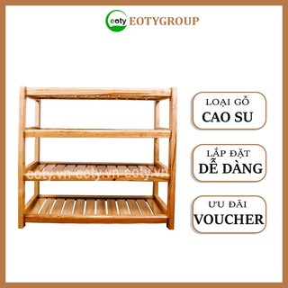Kệ để giày dép 3-4-5tầng 60cm eotygroup- kệ để giày bằng gỗ cao su