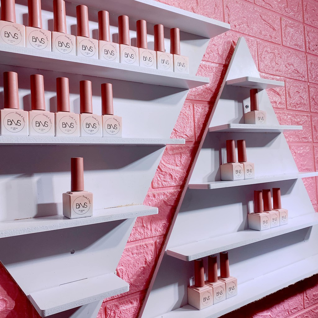 Kệ tam giác trưng bày sơn gel - Kệ treo tường Nail