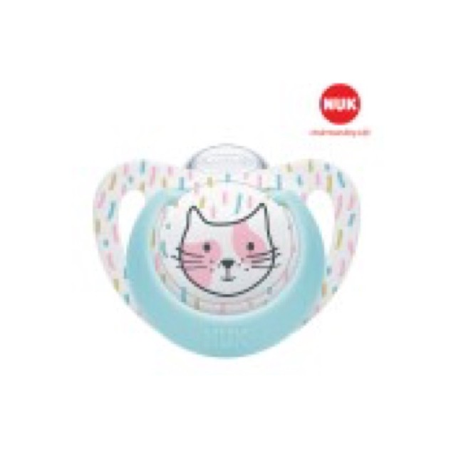 Ti giả / Ti ngậm Nuk Silicon Genius siêu mềm 0-6M/6-18M (giá bán lẻ 1 chiếc)