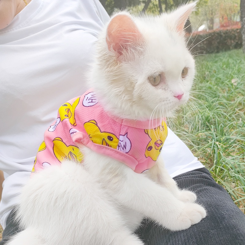 Áo Ba Lỗ Mỏng Mát Mẻ Chống Chảy Xệ Mùa Xuân Hè Cho Thú Cưng