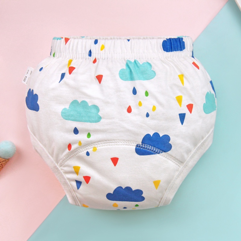 Quần tã LUCKY BIG CAT chống thấm nước có thể tái sử dụng dành cho bé trai gái 0- 3 tuổi