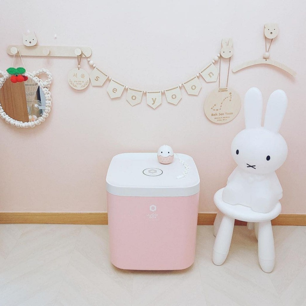 Máy tiệt trùng ti giả JJOBI mini đèn LED kèm dây sạc (dùng cho ti giả Bibs, Avent, Moyuum, Bunny Chuchu, Dottodot,...)