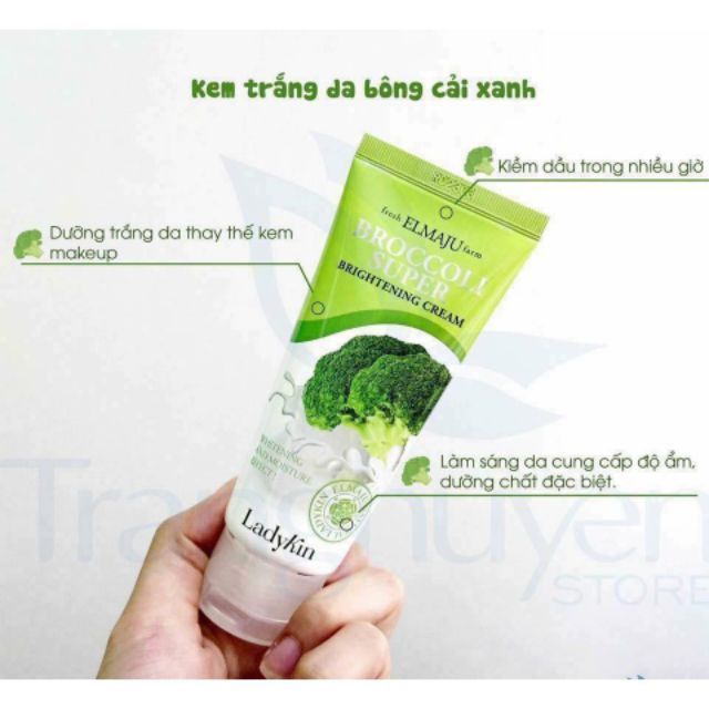 Kem Dưỡng Trắng Da Ladykin Broccoli Super Brightening Cream