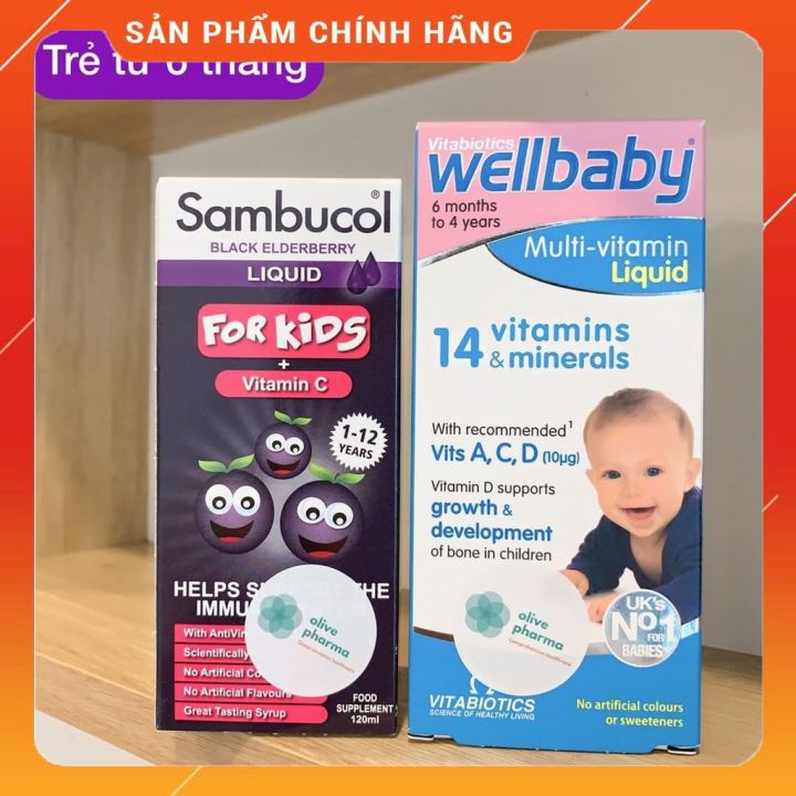 Sambucol tăng đề kháng cho bé từ 6 tháng