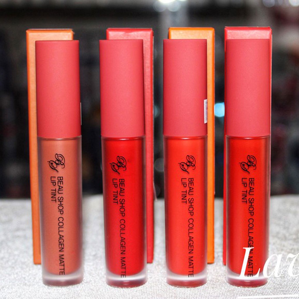 Son kem lì collagen chống nước, không lem, không thâm môi beau shop, dưỡng môi lipstick golden rose- Giảm thâm
