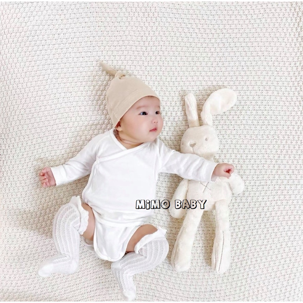 Mũ nón cotton thắt nút đáng yêu cho bé 0-12m Mimo Baby MD25