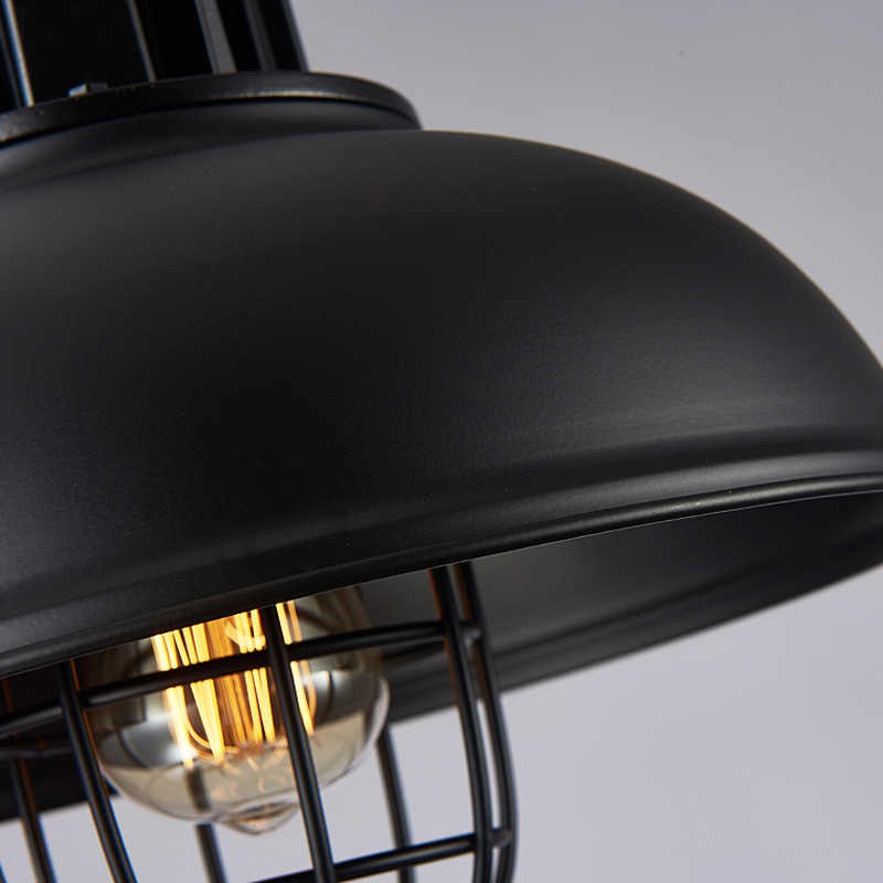 Đèn trang trí thả trần chao thả phòng nổ mũ cối TCF62 retro pendant tặng bóng đèn led