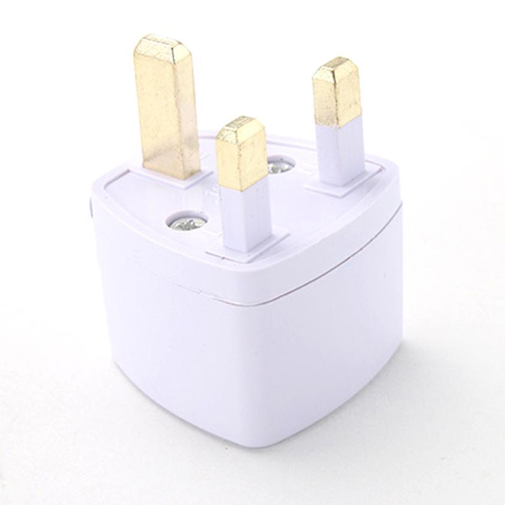 Đầu chuyển đổi giắc cắm nguồn điện AC US/ EU/ AU sang UK 3 chấu dành cho du lịch