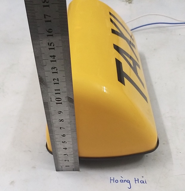 Mào taxi 25cm nam châm có đèn màu vàng | BigBuy360 - bigbuy360.vn