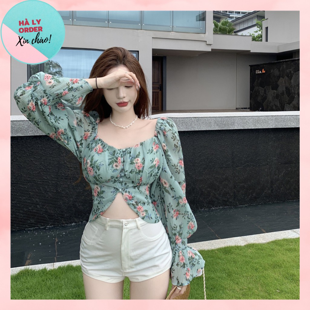 Áo Kiểu Nữ Ulzang Vintage Thời Trang Hàn Quốc Hà Ly Order VV979