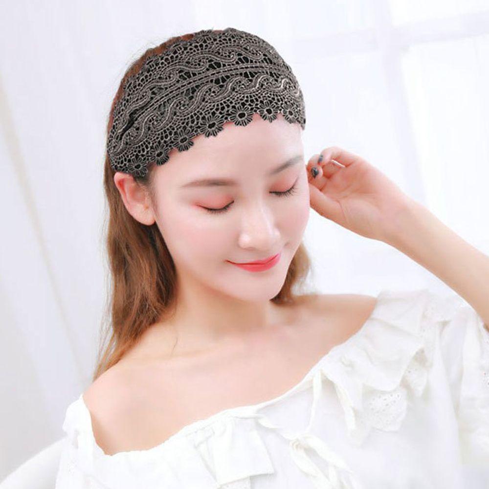 BACK2LIFE Băng Đô Cài Tóc Rửa Mặt Bằng Nhựa Resin Phong Cách Hàn Quốc Cổ Điển