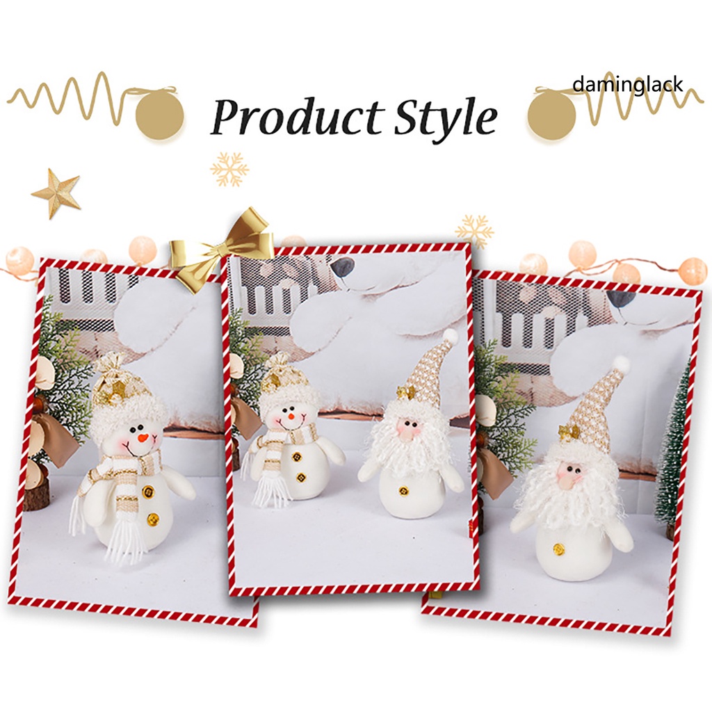 Búp bê vải hình ông già noel/người tuyết dễ thương trang trí nhà cửa dịp giáng sinh