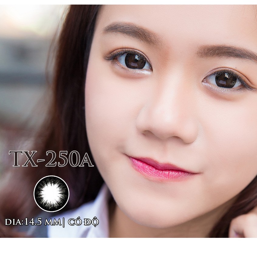 [Tặng Combo 115k] Kính Áp Tròng Tinteye Lens TX-250A Đen Huyền Bí