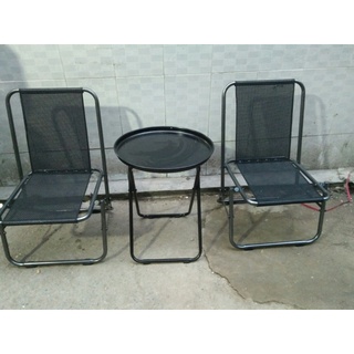 Combo 1 bàn trà chanh 2 ghế lò xo cao