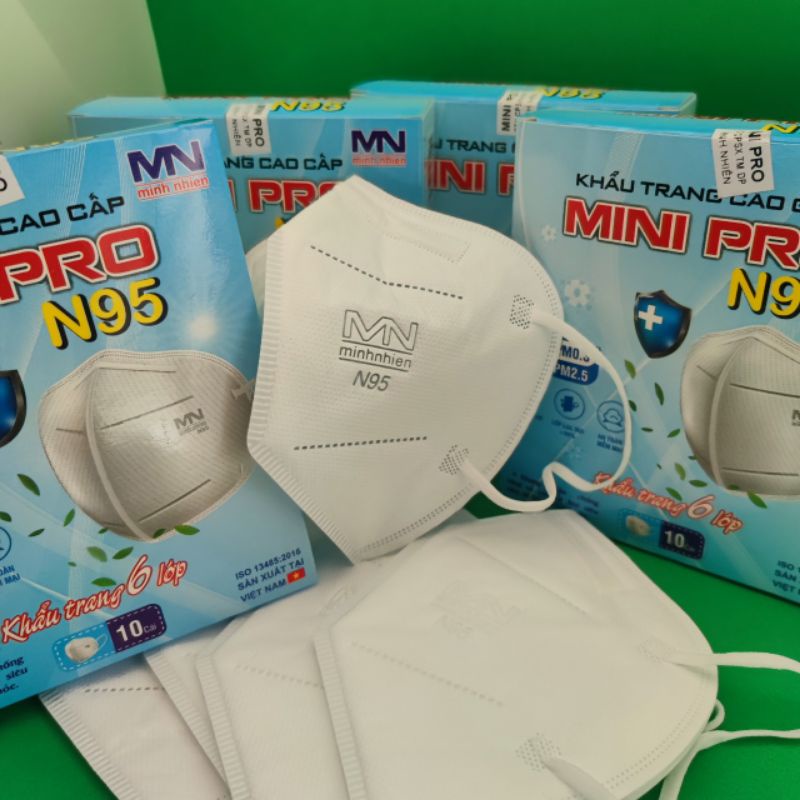 Khẩu trang N95 MINIPRO [ 01 cái ] 6 lớp kháng khuẩn, khẩu trang y tế - soleilshop