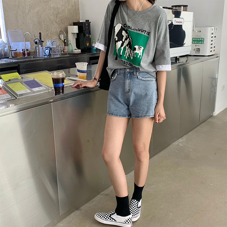 Quần short Jean xanh túi tua rua (Q119) – Hàng có sẵn