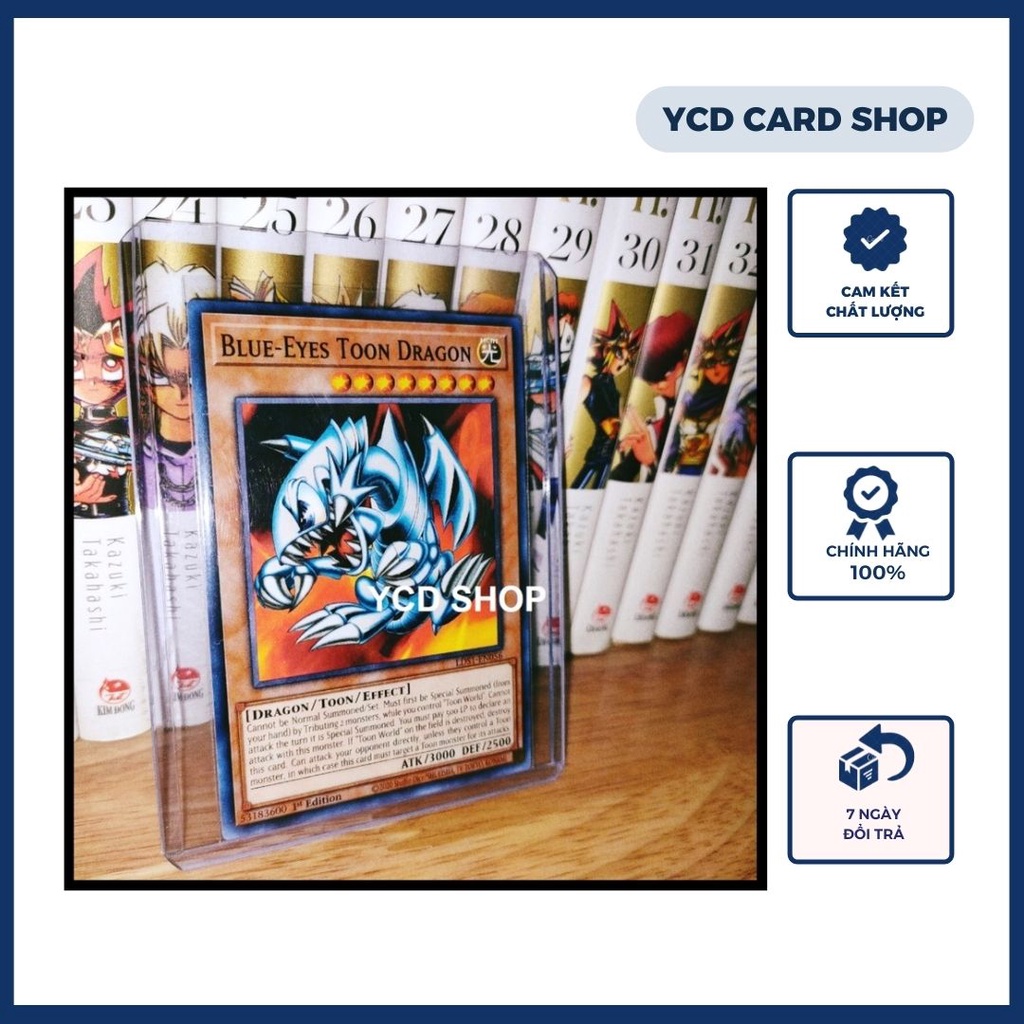 Thẻ bài yugioh chính hãng Blue-Eyes Toon Dragon – Common