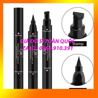 Bút kẻ mắt 2 đầu QIC chính hãng siêu hot - không thấm nước không trôi