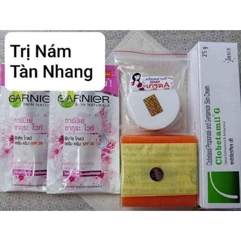 Kem Dưỡng Trắng Da Mặt, Bộ Túi Kem Nám Thái Lan Chính Hãng.
