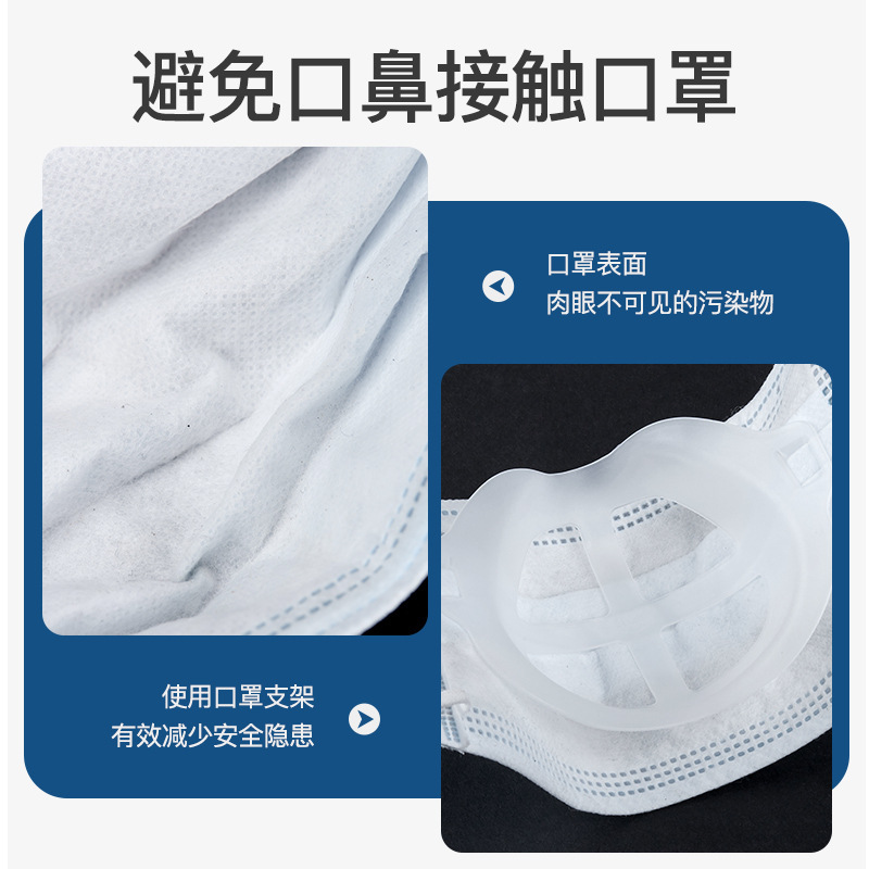 Giá đỡ bên trong khẩu trang mang lại cảm giác thoáng khí chống thấm nước tiện lợi | BigBuy360 - bigbuy360.vn