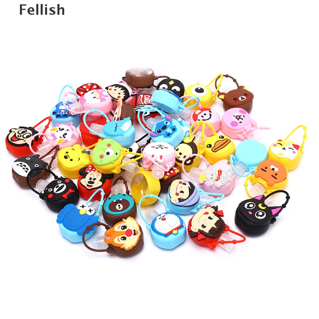 [Fellish] 30ml Funny Cute Carton Hand Sanitizer Shower Lotion Holder Empty Round Bottle 436VN