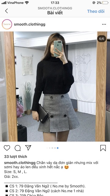 CHÂN VÁY DẠ SỌC PASS