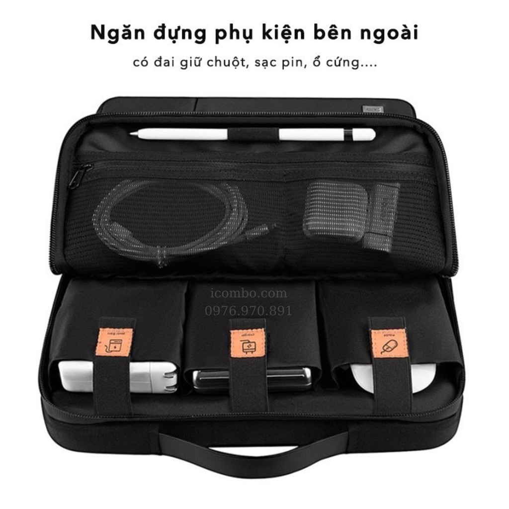 Túi Xách chống sốc Macbook, Laptop 13/14/15/15.6/16inch- Bảo Vệ 360 độ - Wiwu Alpha Double Layer Sleeve-Xách ngang/dọc