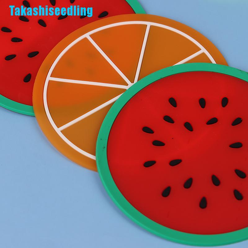 Bình Nước Silicone Cách Nhiệt Hình Trái Cây Xinh Xắn