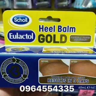 Kem trị nứt gót chân Eulactol Heel Balm Gold Hàng số 1 của Úc 60ml/ tuýp