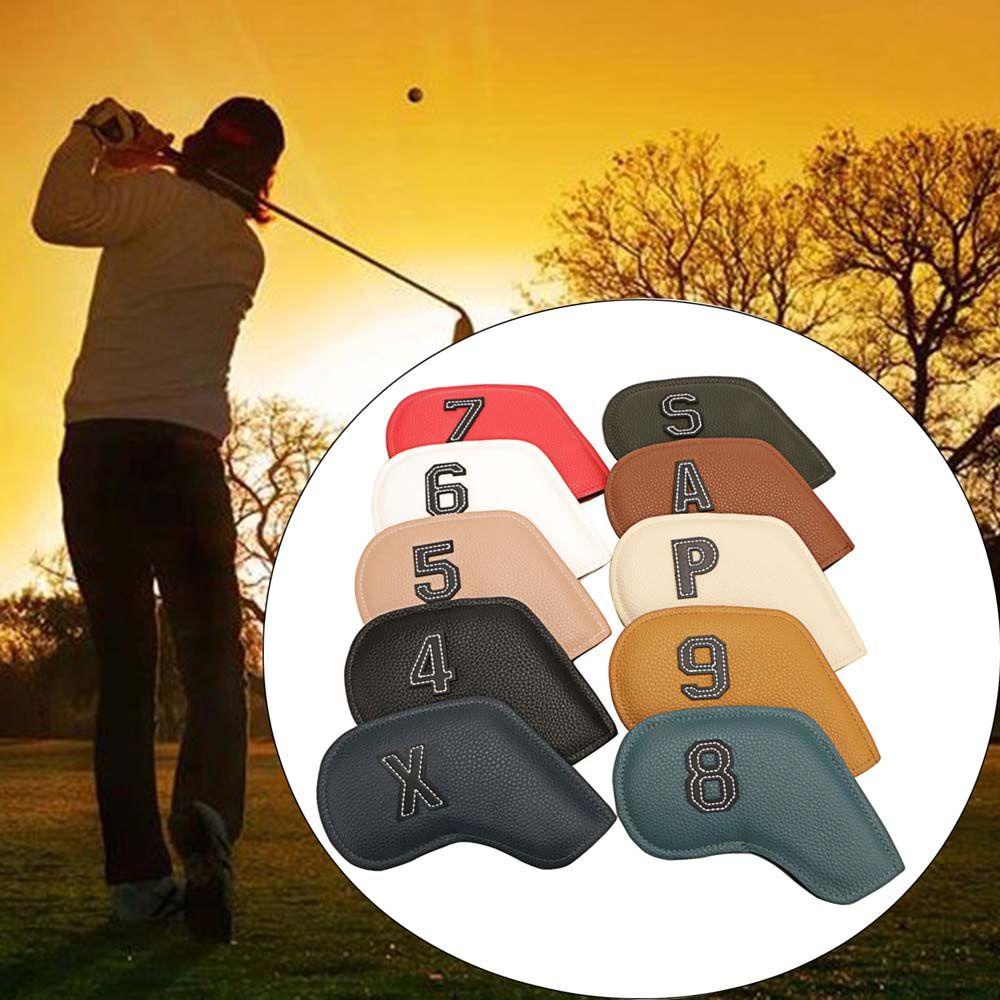 Vỏ Bọc Bảo Vệ Đầu Gậy Đánh Golf 4-9 / P / A /X Bằng Sắt Hai Mặt Siêu Bền Tiện Dụng