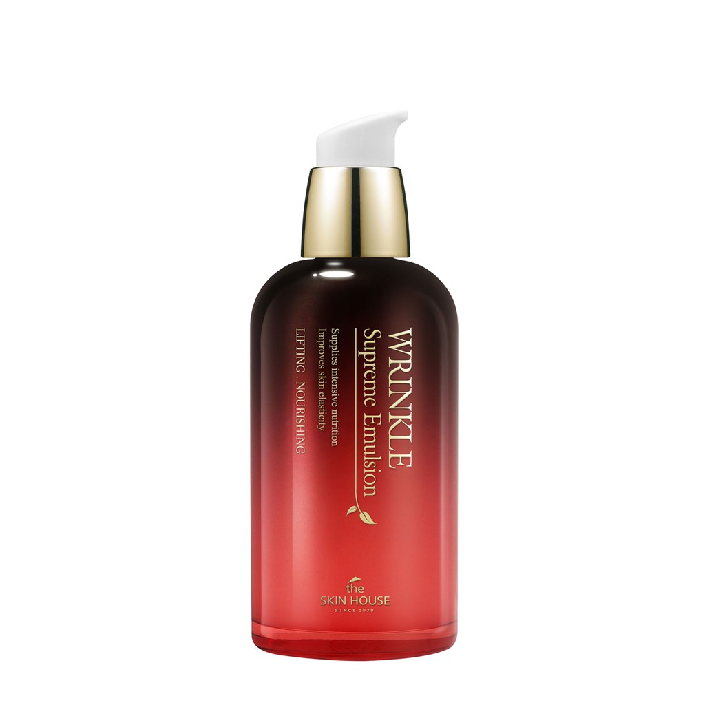Sữa dưỡng sâm nấm cung đình giúp thải độc tố & sáng mịn da THE SKIN HOUSE WRINKLE SUPREME EMULSION