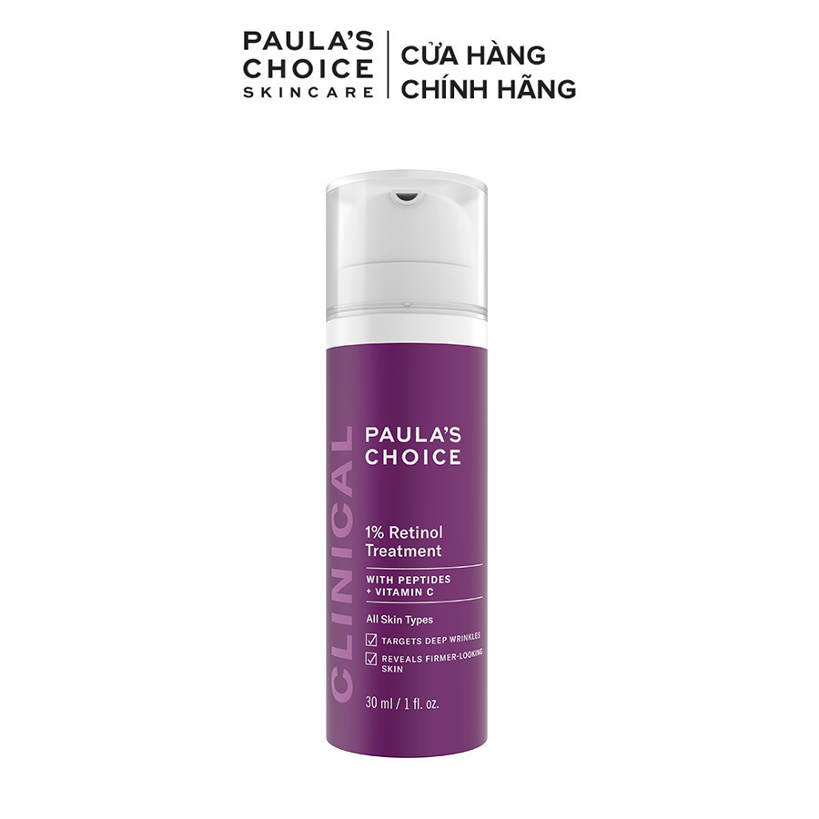 Tinh chất làm mờ nám và nếp nhăn Paula’s Choice Clinical 1% Retinol Treatment 30 ml 8010