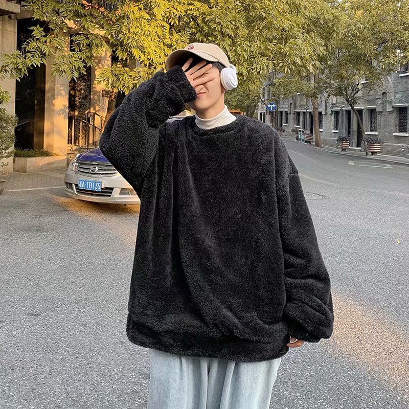 Long Sleeve Round Neck 2 Colors White Black Fashion 2020 Youth