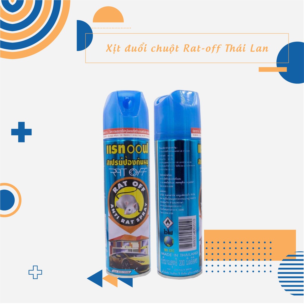 [GIÁ SỈ] Xịt đuổi chuột Rat-off nội địa Thái Lan