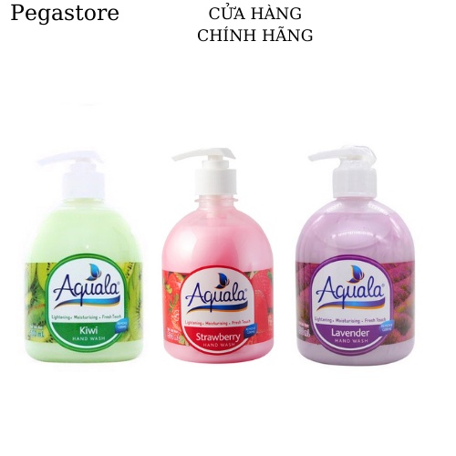 Xà phòng rửa tay AQUALA Hand Wash - xà bông rửa tay diệt khuẩn đủ mùi - sữa rửa tay 500ml