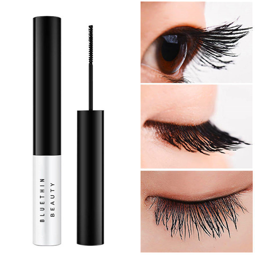 (Hàng Mới Về) Mascara Chuốt Mi Đầu Cọ Mảnh Màu Hồng / Đen Cho Người Mới Bắt Đầu