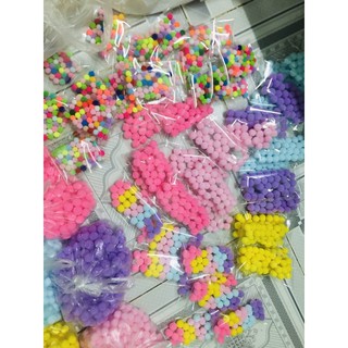 Pompom 1cm , 1,5cm đủ màu