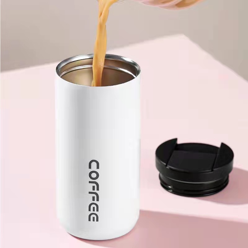 Cốc giữ nhiệt Coffeeholic inox 304, chống tràn, ly uống cafe, đựng nước, lạnh, Bình Nước Giữ Nhiệt Bằng nóng 6 - 8 tiếng ,Dáng Đơn Giản
