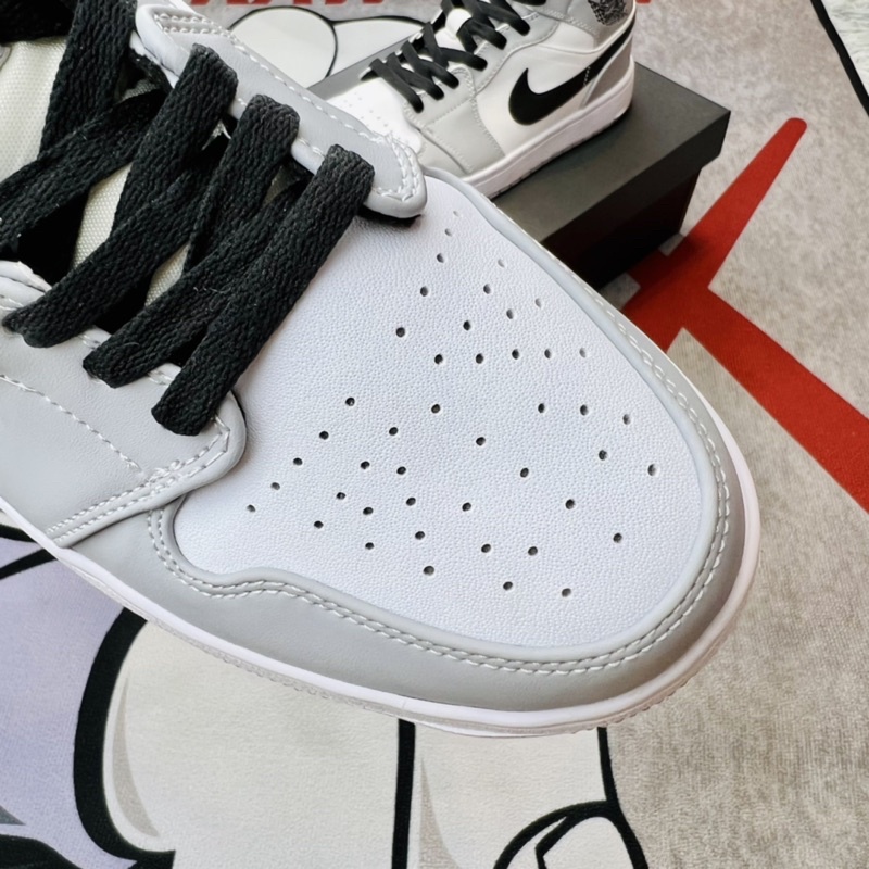 Giày Jordan smoke grey mid xám đen cao cổ nam nữ hàng TC