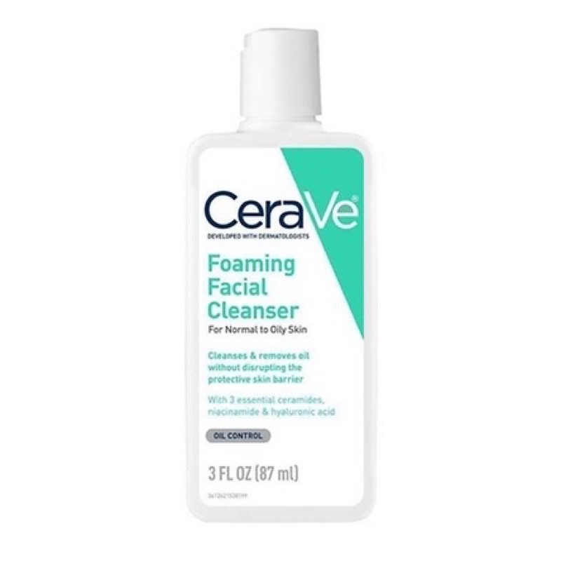 Sữa rửa mặt Cerave Foaming Facial Cleanser DA KHÔ VÀ DA DẦU 236ml/355ml | BigBuy360 - bigbuy360.vn