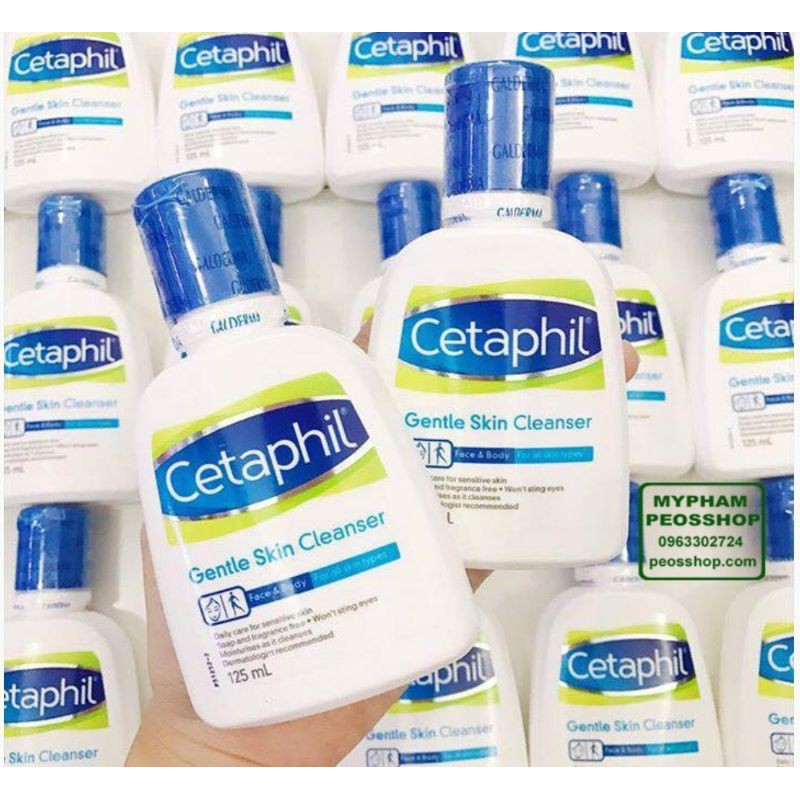 Sữa rửa mặt CETAPHIL Gentle Skin Cleanser 125ml & 591ml . Được Bác Sĩ Da Liễu Khuyên Dùng . Dành cho mọi loại da..