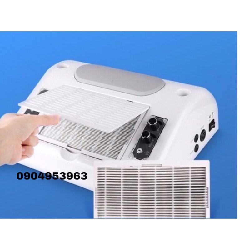 Máy hút bụi làm móng , máy hơ , máy mài , đèn led, kê tay 5 trong 1