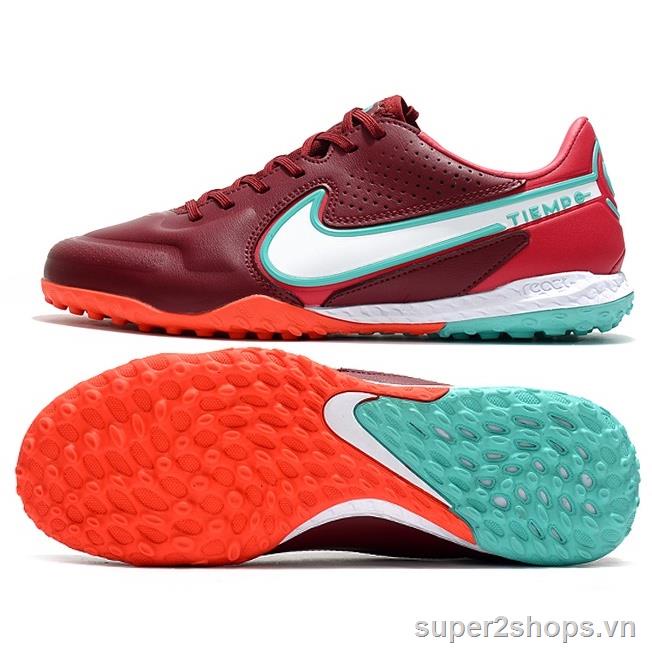 Giày Thể Thao Đá Bóng Dệt Kim Chống Thấm Nước Thoáng Khí Cho Nam React Tiempo Legend 9 Pro TF
