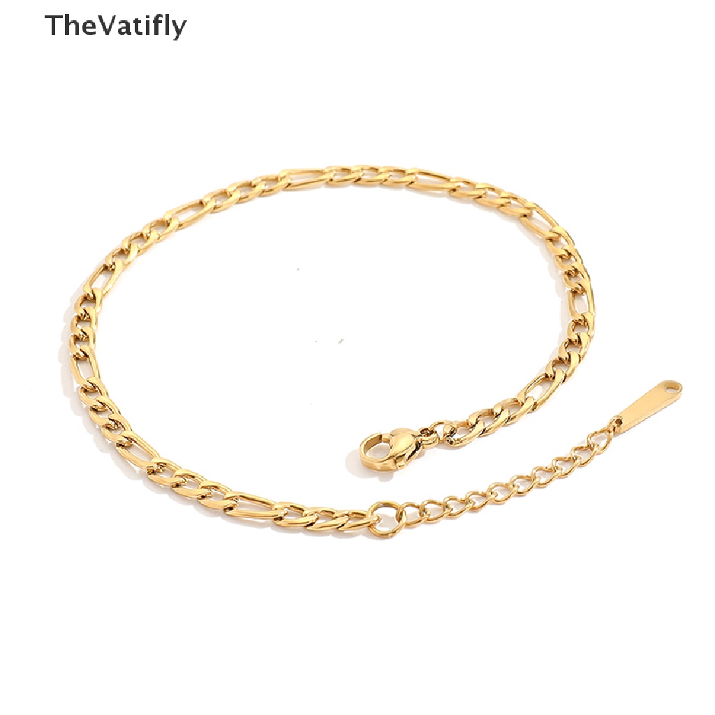 Lắc Chân Bằng Thép Không Gỉ Màu Sắc Vàng Thời Trang Dành Cho Nam Nữ