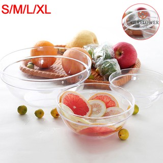 Tô Nhựa Acrylic Trong Suốt Hình Tròn Chống Sốc Đựng Rau Củ Quả Tiện Dụng